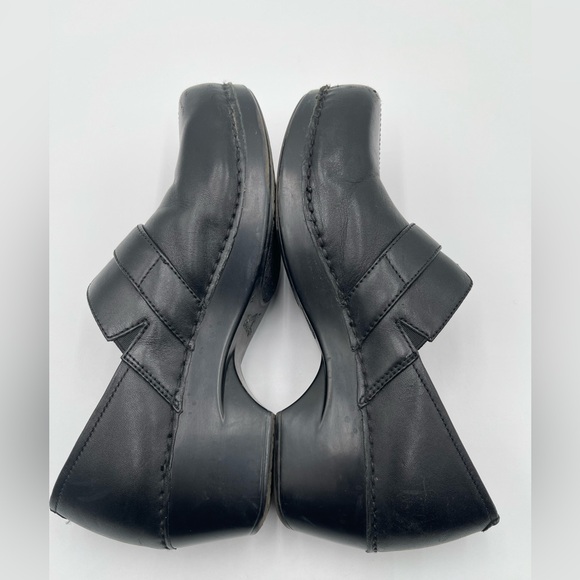 Dansko Women’s Size 40 US 9.5-10 Black Tamara Leather Clog Slip On Workwear - Picture 8 of 14